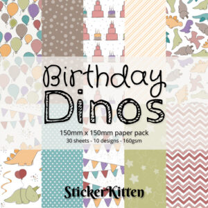 Birthday Dinos Paper Pack