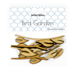Bird Garden Wooden Leaves and Branches