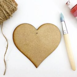 Large MDF wooden heart blank