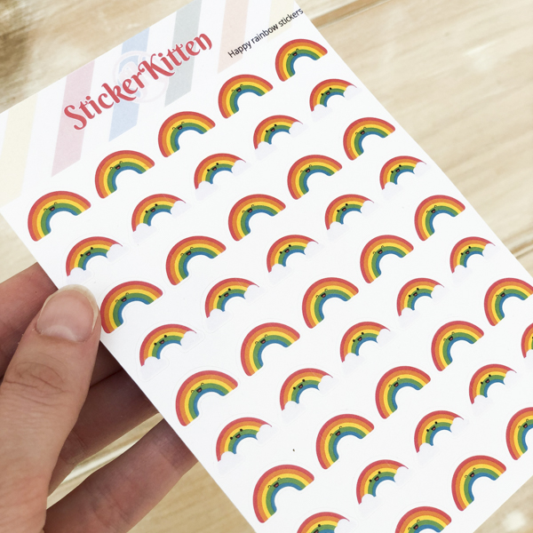 Rainbow stickers by StickerKitten