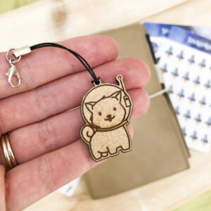 Space Dog Planner Charm
