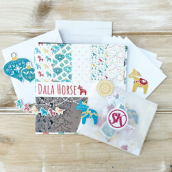 Dala Horse Christmas Card Kit