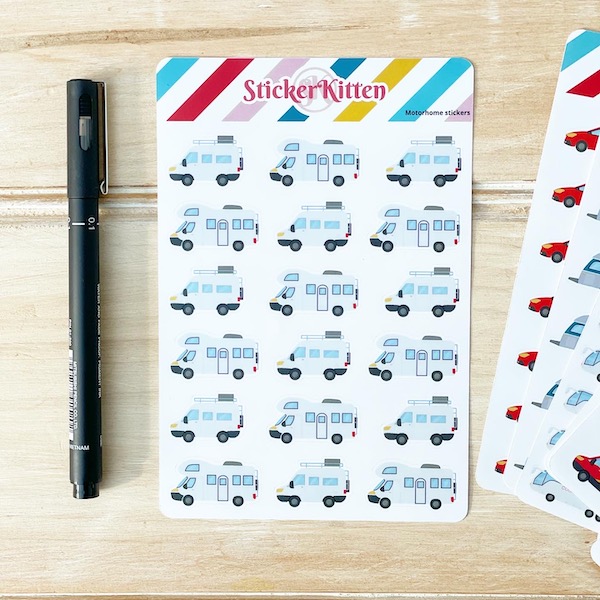 Motorhome stickers by StickerKitten