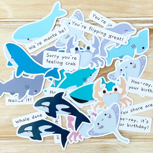 StickerKitten Sea Creatures ephemera